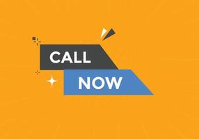 Call now button.call now text web template. Sign icon banner vector