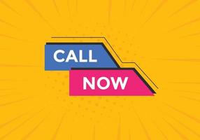 Call now button.call now text web template. Sign icon banner vector