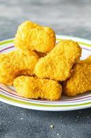 chicken nuggets deep fried poultry meat fresh meal food snack on the table copy space food photo