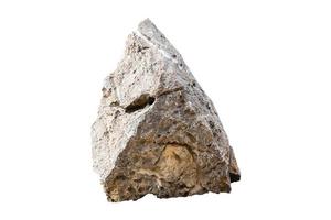 Stones isolated on white background. Rock include clipping path. photo