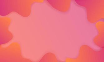 Dynamic textured background design in 3D style with pink and orange colors. Vector illustration