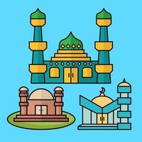 Beautiful mosque premium vector design