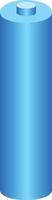 3d battery simple icon vector