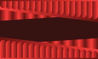 Red curtain background template copy space vector