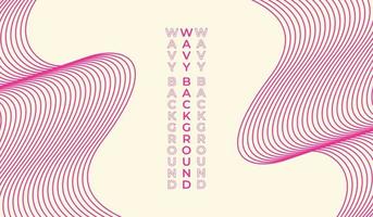Wavy thin line background template copy space vector
