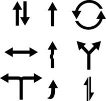 conjunto de iconos de señales de tráfico o carretera vector