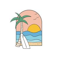 insignias de surf. para estampados de camisetas, carteles y otros usos vector