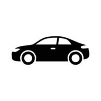 icono simple signo moderno silueta de coche en el fondo. icono de coche de vista lateral. vector de inspiración del vehículo. vectorial editable. eps10. icono de coche aislado en un fondo blanco, ilustración vectorial