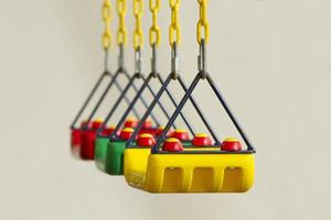 Set of colorful swing photo
