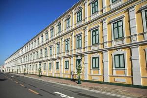 Detail of the exterior facade of Ministry of Defence in Bangkok, Thailand. photo