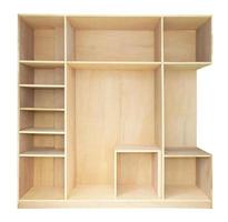 Wooden cupboard isolated photo