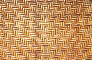 Traditional thai style pattern nature background of brown handicraft weave texture. photo