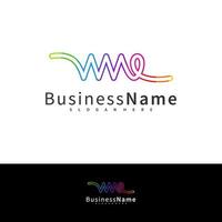 Letter WME logo design vector template, Initial WME logo concepts illustration.