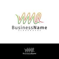 Letter WME logo design vector template, Initial WME logo concepts illustration.