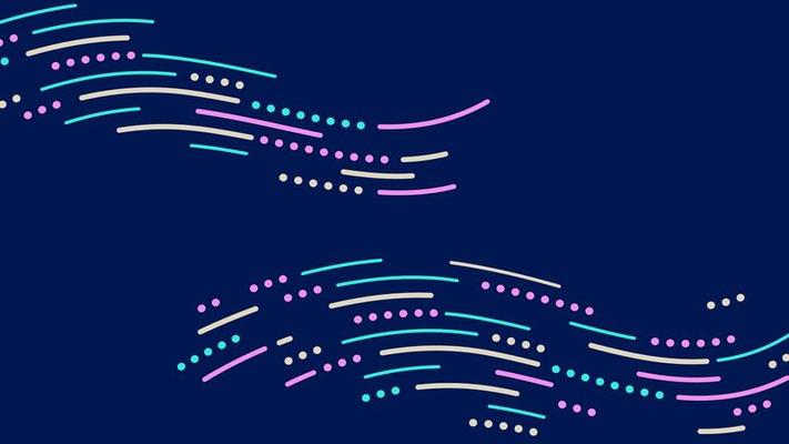 Abstract dash dot line background flow wave pattern.