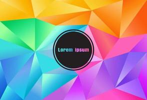 Abstract polygon effect on blue purple gradient background Premium Vector