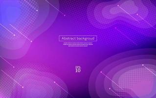 Dynamic fluid geometric with colorful gradient background Premium Vector