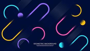 Abstract trendy gradient flowing geometric pattern background texture for poster cover design. Minimal color gradient banner template. Modern vector wave shape for brochure