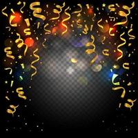 Confetti with Transparent Background vector