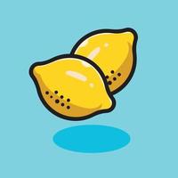 ilustración de dibujos animados de frutas. estilo de dibujos animados plana vector