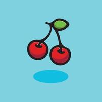 fruit cartoon illustration. flat cartoon style vector