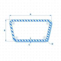 Banner blueprint with components of an engineering drawing. Digital technology and engineering design. Empty mockup for text and graphic. vector