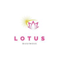 Lotus flower icon logo design inspiration vector