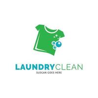 Laundry Icon Vector Logo Template Illustration Design