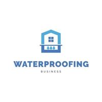 Basement waterproofing icon logo design inspiration vector