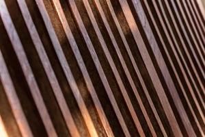 Light and shadow on the teak battens photo