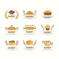 conjunto de logotipos de panadería de catering de negocios vector