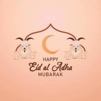 diseño de fondo de eid al adha vector