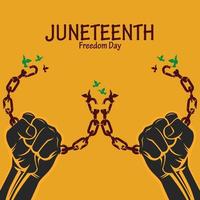 juneteenth design background vector