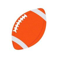 Vector Colorful Illustration of American Football ball isolated on white background