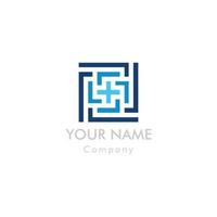 Vector logo design template for business. Technology innovation sign.