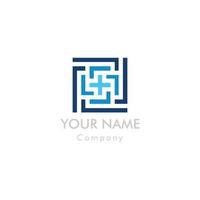 Vector logo design template for business. Technology innovation sign.