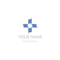 Cross Line Medical Services Vector Logo Template. Medical health-care logo design template, vector illustration.