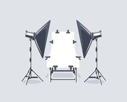 Photo studio element isolated on white background vector