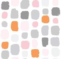 Abstract brush stroke pattern. Vector seamless background with grunge dots spots or splashes in pastel colors.