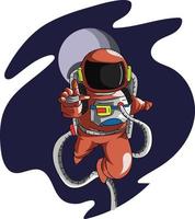 Astronout Fly in the Space vector