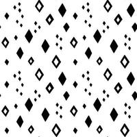 Doodle diamond rhombus vector pattern. Simple monochromatic abstract geometric seamless background with hand drawn shapes.
