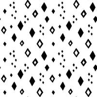 Doodle diamond rhombus vector pattern. Simple monochromatic abstract geometric seamless background with hand drawn shapes.