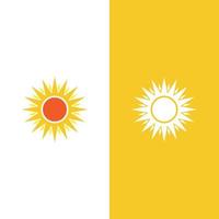 icono de ilustración de vector de sol