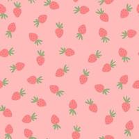 Abstract Minimalist Strawberry 90's seamless pattern vector