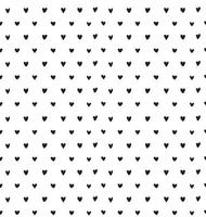 Hand-drawn seamless pattern with hearts. Abstract tileable background with doodle hearts. vector