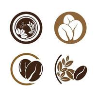 vector de icono de grano de café