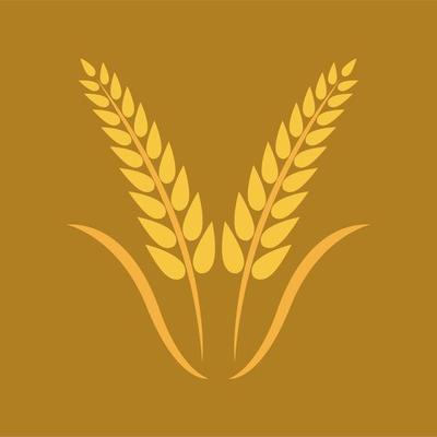 Wheat logo vector icon illustration