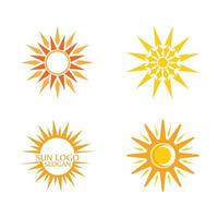 icono de ilustración de vector de sol