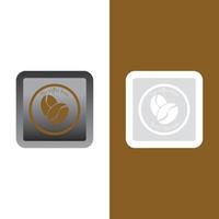 coffee bean icon vector