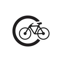 diseño de ilustración de logotipo de bicicleta vector